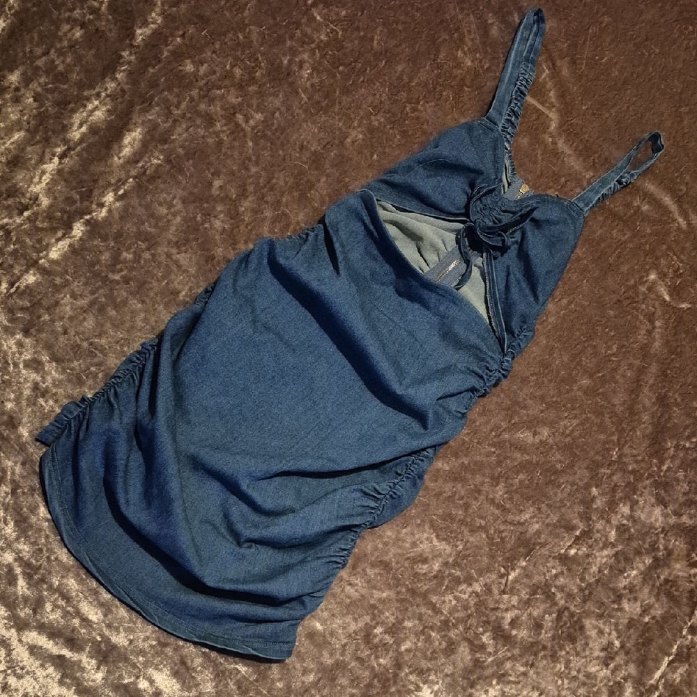 NWT* Denim Blvd LA Cut Out Denim Bodycon dress, Y2K